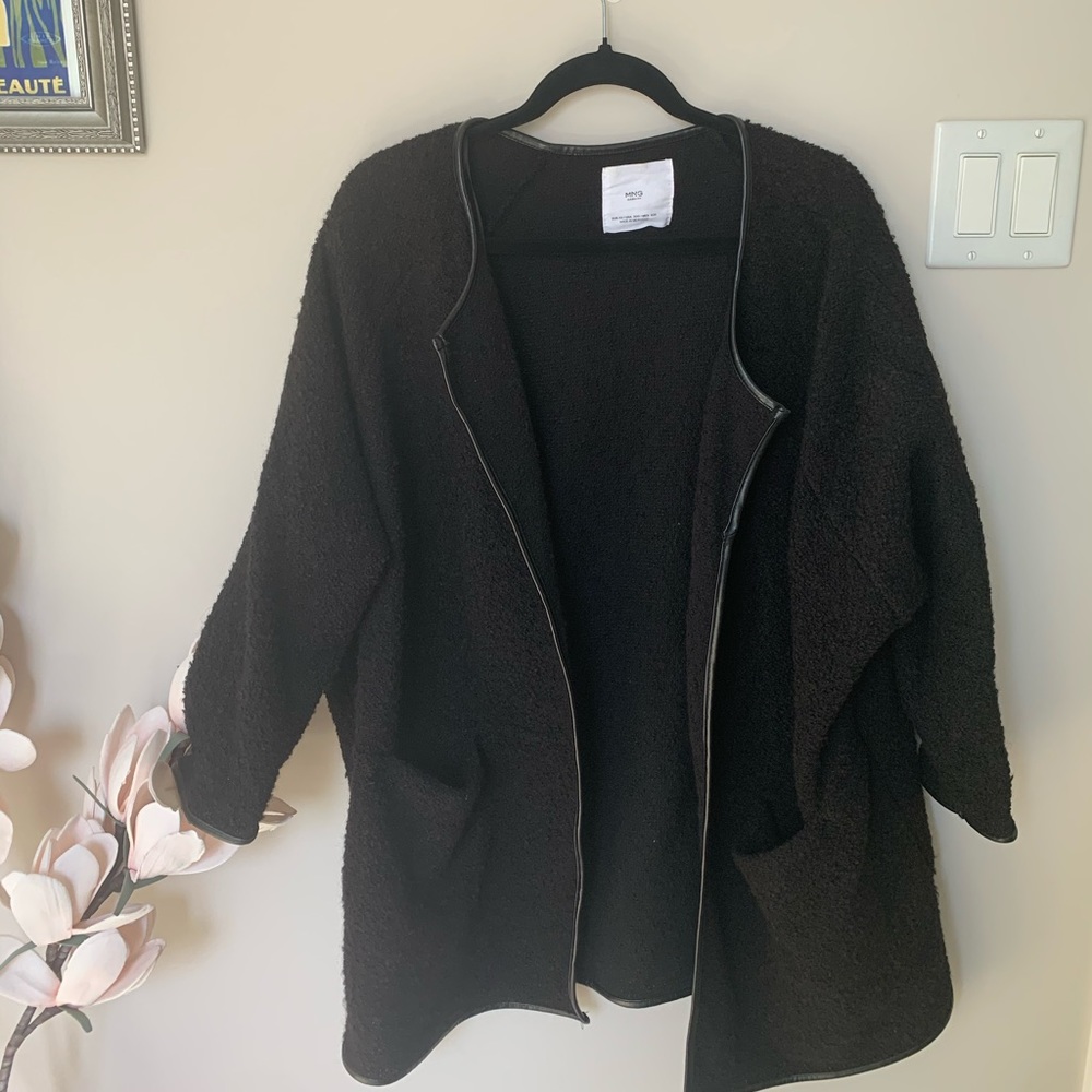 Mango oversized textured jacket